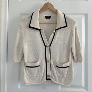 Massimo Dutti Cream Knit Sweater